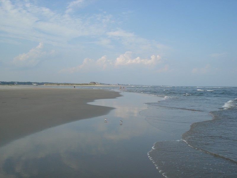 Северная оконечность Pawley's Island. В отлив можно пешком перебраться на следующий остров.